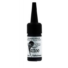 Senjo FX INK Tattoo Ink Алкохолна боя за татуировка, 15 ml Deep Black / Тъмно черно, TSL011-DB
