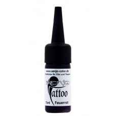 Senjo FX INK Tattoo Ink Алкохолна боя за татуировка, 15 ml Fire red / Огнено червено, TSL011-FR